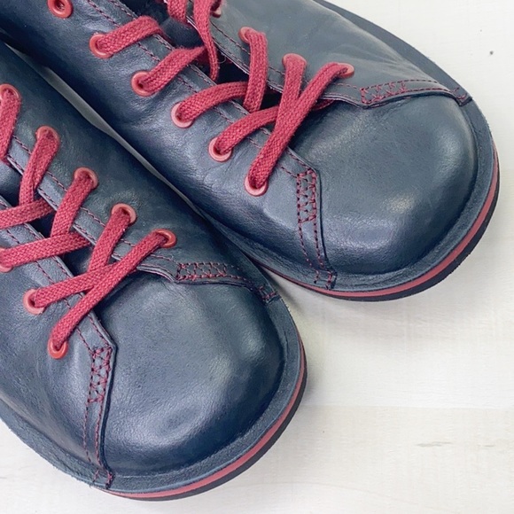 Sold Camper Beetle 18648 Mens Black Red Leather - Picture 7 of 14